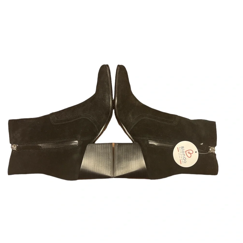 Blondo Women’s Size 6 M Black Suede Salome Booties